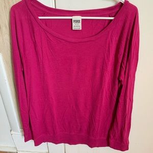 PINK love sleeve tee